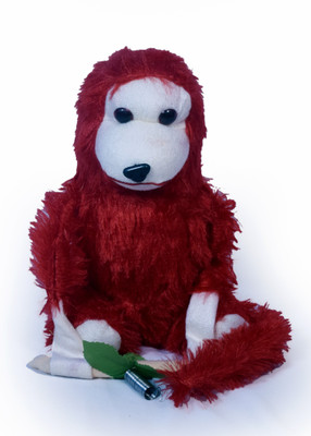 

COST TO COST Red hairy Monkey - 8 inch(Multicolor)