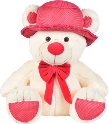 

Ultra Plush Teddy Bear Soft Toy with Hat - 14 inch(Cream)