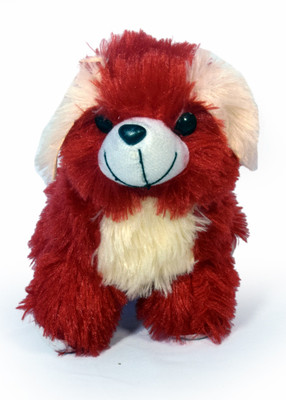 COST TO COST Soft hairy red dog - 12 inch(Multicolor)
