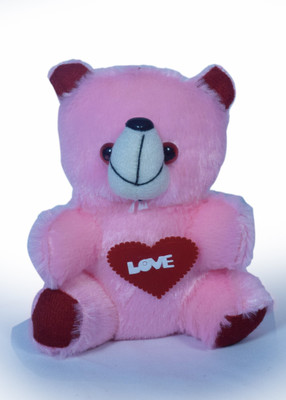 

COST TO COST Soft pink love teddy - 8 inch(Multicolor)