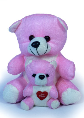 

COST TO COST Soft pink mother teddy - 7 inch(Multicolor)