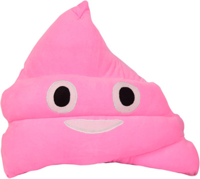 

Vinayaka Fab Stuffed Emoji Emoticon Cushion Poop Shaped Smile Face Toy with Filling Inserts. - 35 cm(Brown)