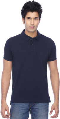 

Concepts Solid Men's Polo Neck Dark Blue T-Shirt, Navy blue
