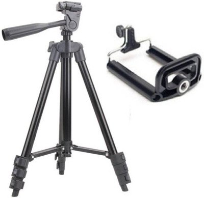 

Mezire 3120 3Way Head Adjustable Aluminum 35cm To 102cm Extendable Camera-Tripod With Bracket and bag Tripod (Black, Supports Up to 1000 g) Tripod(Black, Supports Up to 1500 g)