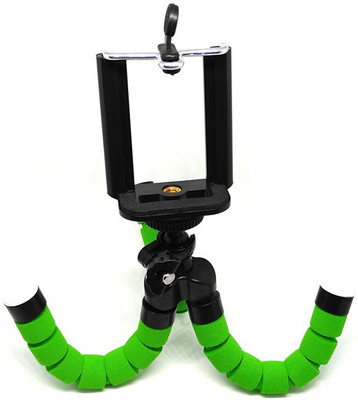 

LIFEMUSIC Flexible Tripod with Mobile Attachment for DSLR Cameras and Smartphones Tripod(Red, Supports Up to 500 g)
