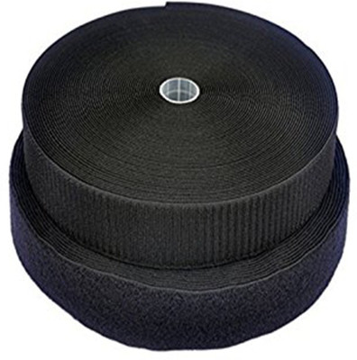 

prakasam Cotton 25mm-25Meter Sew-on Velcro(Black)