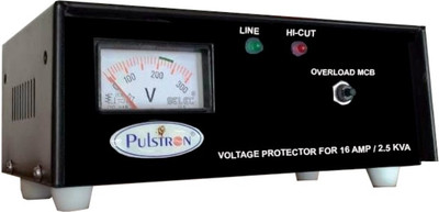 

PULSTRON VC-200D Voltage Protector for 16 Amp/2.5 Kva(Black)