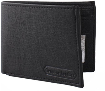 

Jeans Mantra Men Black Genuine Leather Wallet(4 Card Slots)