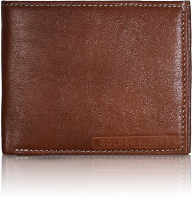 

Golden Riders Men Brown Genuine Leather Wallet(7 Card Slots)