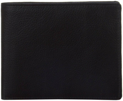 

Leatherman Men Black Genuine Leather Wallet(11 Card Slots)