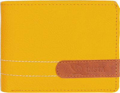 

INSTA SERVICE Boys Yellow Artificial Leather Wallet(6 Card Slots)