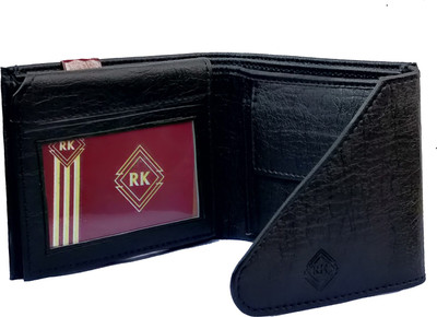 

Rk Men Black Artificial Leather Wallet(5 Card Slots)