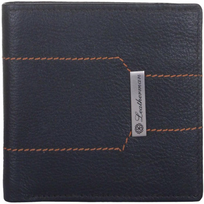 

Leatherman Men Black Genuine Leather Wallet(11 Card Slots)