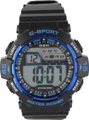 

Moda Dio W-DZH08 Digital Sports Watch Water Resistant with Date Time Day Display Alarm Stopwatch Function Watch - For Men & Women