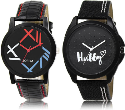 

LOREM LR12-31 COMBO Multicolor Round Boy's Leather Watch - For Men