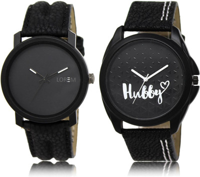 

LOREM LR21-31 COMBO Black Round Boy's Leather Watch - For Men