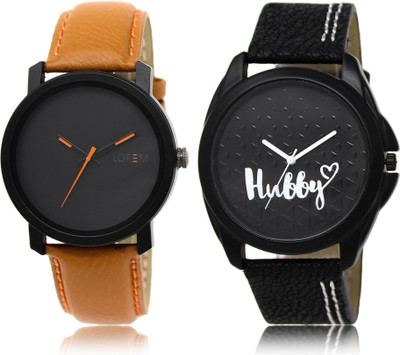 

LOREM LR20-31 COMBO Black Round Boy's Leather Watch - For Men