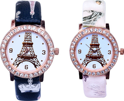 ReniSales New Arrival Rose Gold Set Of Two Combo Watch For Women 6164 Watch - For Women