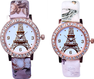 

ReniSales New Arrival Rose Gold Set Of Two Combo Watch For Women 6264 Watch - For Girls