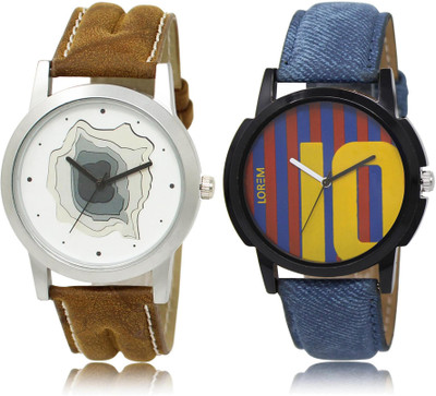 

LOREM LR9-10 COMBO Multicolor Round Boy's Leather Watch - For Men