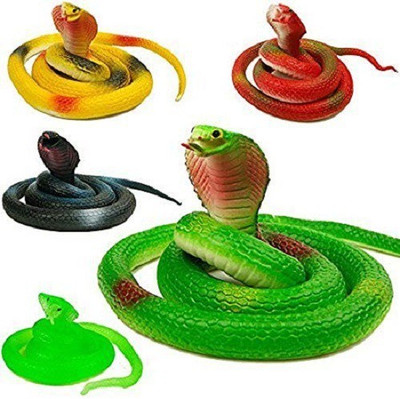

Reyansh Collection Rubber Snake Toy For Kids-Random Color- 1Pc(Multicolor)