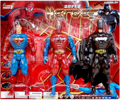 

Muren peepal shop three super hero's set(Multicolor)