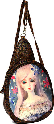 

RISH Modern kids backpack with 3D image looks 2.5 Backpack(Brown)