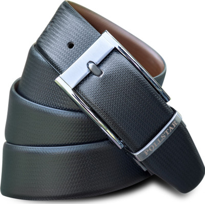 

POLLSTAR Men Formal, Casual Black, Brown Genuine Leather Reversible Belt
