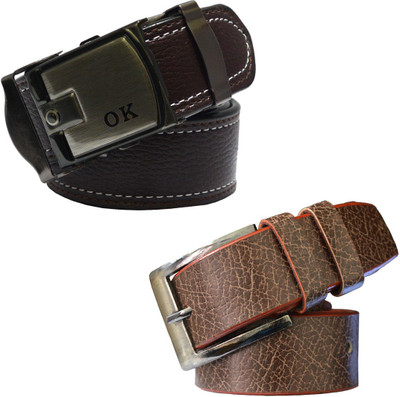 

LOOPA Men Formal Brown Synthetic Belt