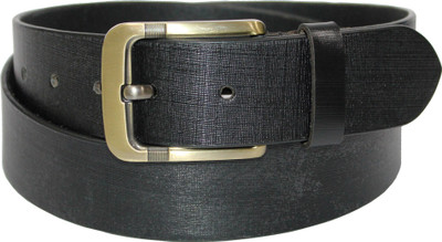 

Torque Dzinte Men Formal Black Genuine Leather Belt