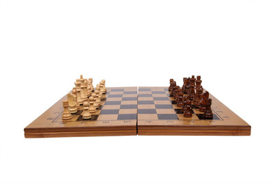 

Assemble Folding 3 in 1 Wooden Chess/Checkers/Backgammon Board game- Multi-color 15.5 inch Chess Board(Multicolor)
