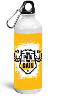 

MUGKIN A012 Special Light weight Sports Aluminium Bottle / Sipper For Gym 600 ml Sipper(Pack of 1, White)