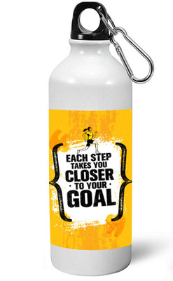 

MUGKIN A046 Gym Special Light weight Sports Aluminium Bottle / Sipper 600 ml Sipper(Pack of 1, White)