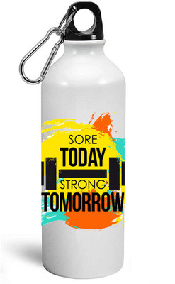 

MUGKIN A15 Special Light weight Sports Aluminium Bottle / Sipper For Gym 750 ml Sipper(Pack of 1, White)
