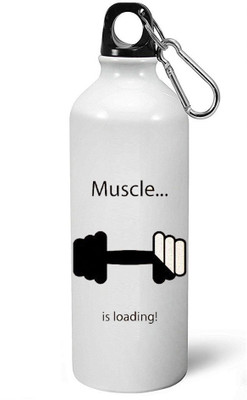 

MUGKIN A02 Special Light weight Sports Aluminium Bottle / Sipper For Gym 750 ml Sipper(Pack of 1, White)