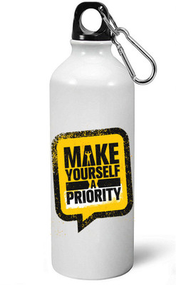 

MUGKIN A062 Gym Special Light weight Sports Aluminium Bottle / Sipper 600 ml Sipper(Pack of 1, White)