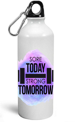 

MUGKIN A11 Special Light weight Sports Aluminium Bottle / Sipper For Gym 750 ml Sipper(Pack of 1, White)