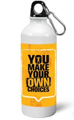 

MUGKIN A045 Gym Special Light weight Sports Aluminium Bottle / Sipper 600 ml Sipper(Pack of 1, White)
