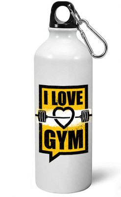 

MUGKIN A057 Gym Special Light weight Sports Aluminium Bottle / Sipper 600 ml Sipper(Pack of 1, White)