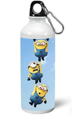 

MUGKIN Minion despicable me Official printed Sipper 750ml 03 750 ml Sipper(Pack of 1, White), Multicolor