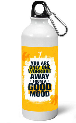

MUGKIN A053 Gym Special Light weight Sports Aluminium Bottle / Sipper 600 ml Sipper(Pack of 1, White)