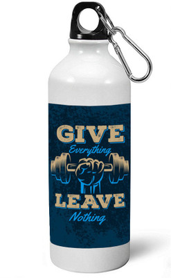 

MUGKIN A052 Gym Special Light weight Sports Aluminium Bottle / Sipper 600 ml Sipper(Pack of 1, White)