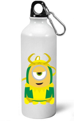 

MUGKIN A042- Minion despicable me Official printed (1 Bottle) ml- 600 ml Sipper(Pack of 1, White)