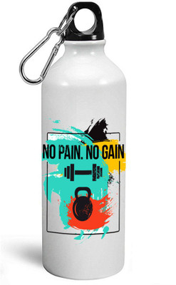 

MUGKIN A016 Special Light weight Sports Aluminium Bottle / Sipper For Gym 600 ml Sipper(Pack of 1, White)
