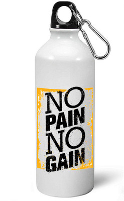 

MUGKIN A033 Special Light weight Sports Aluminium Bottle / Sipper For Gym 600 ml Sipper(Pack of 1, White)