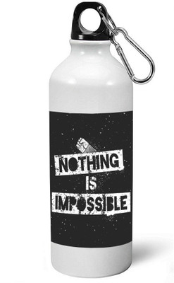 

MUGKIN A038 Gym Special Light weight Sports Aluminium Bottle / Sipper 600 ml Sipper(Pack of 1, White)