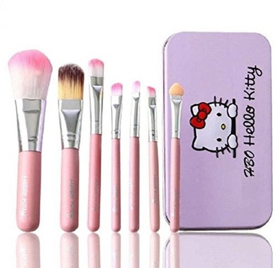 

Neotis makeup brush set (pink)(Pack of 7)