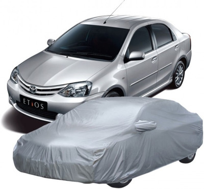 TGP GROUP Car Cover For Toyota Etios Cross (Without Mirror Pockets)(Silver)