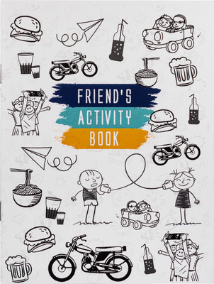 

Intelligent Idiots Friend Activity Book To Write And Stick Photos Of Your Best Frined(Multicolor)