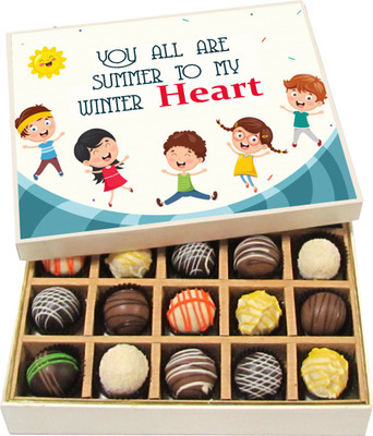 

Chocholik You All Are Summer To My Winter Heart - Dark, Milk, White Chocolate Truffles - 20pc Truffles(300 g)